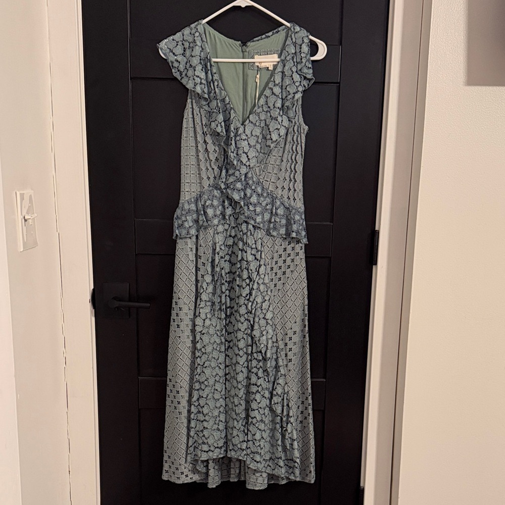 Anthropologie High Low Dress in Soft Blue